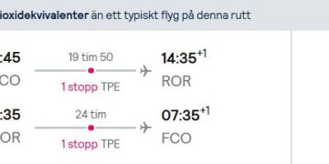 Full-service flights from Rome to exotic PALAU for
€676