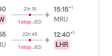 HOT! FULL SERVICE flights from London to MAURITIUS for
£336