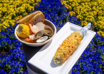 Menus for 2026 EPCOT Flower’s entire outdoor kitchen foods hall
&amp, watts, Garden Festival